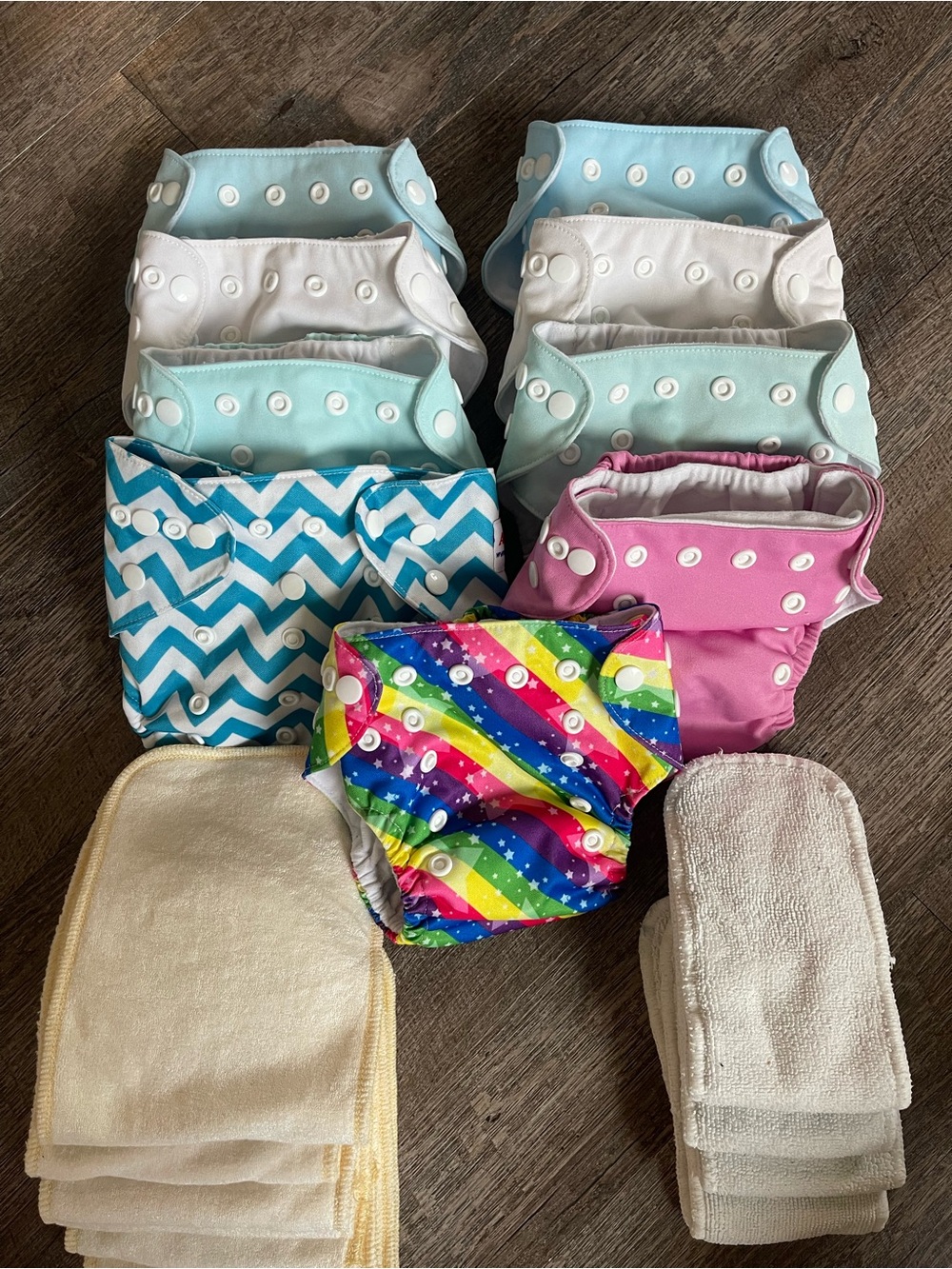 Alva baby 9 cloth diapers 12 inserts